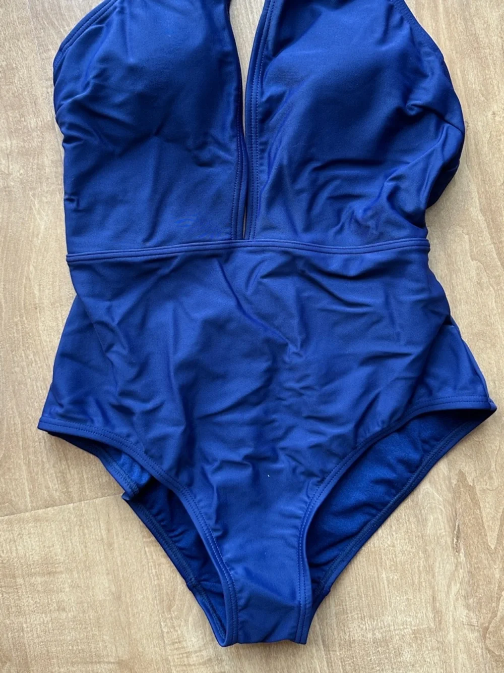 Ted Baker Halter Swimsuit Pikaa One Piece Navy Blue Bathing Suit, Size 2, NWT